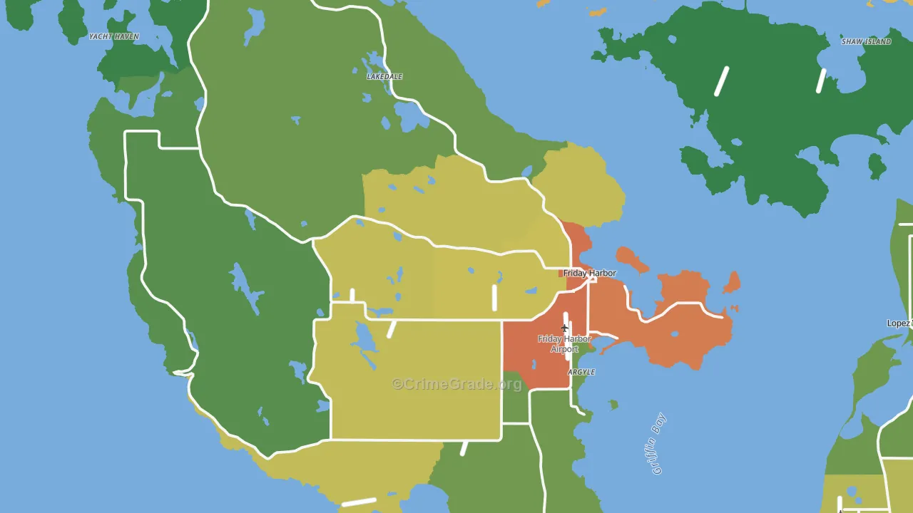 98250, WA Map of Theft Rates