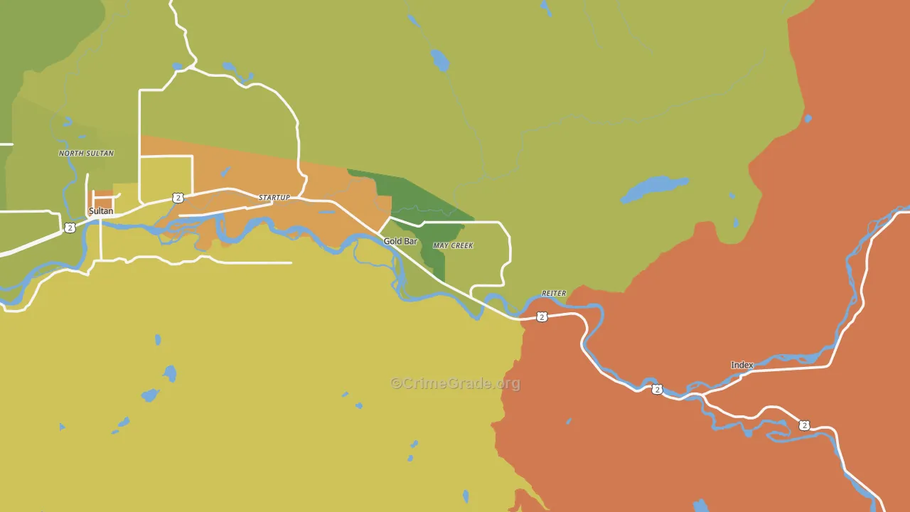 98251, WA Map of Theft Rates