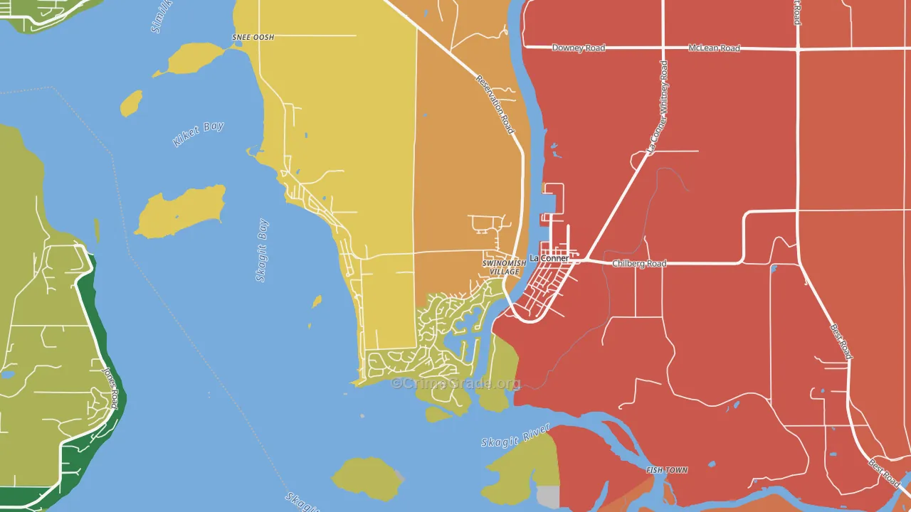 98257, WA Map of Theft Rates