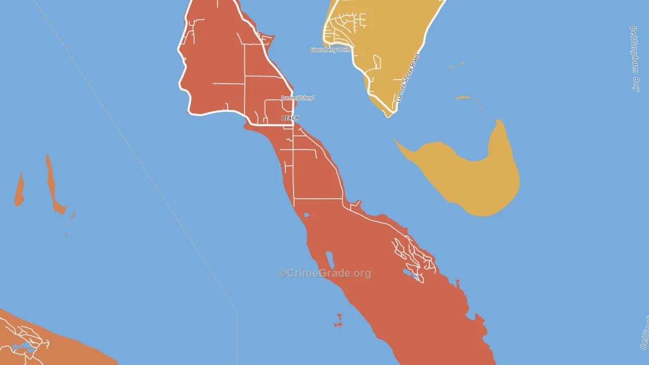 98262, WA Map of Theft Rates
