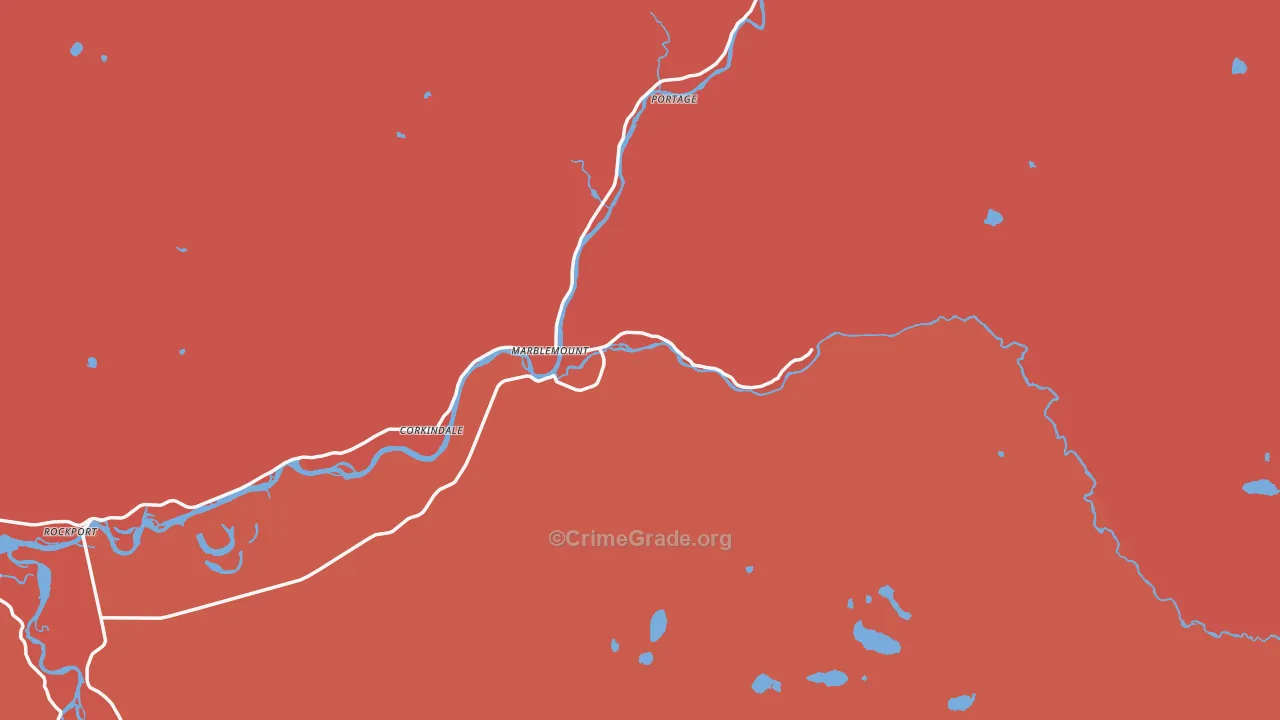 98267, WA Map of Theft Rates
