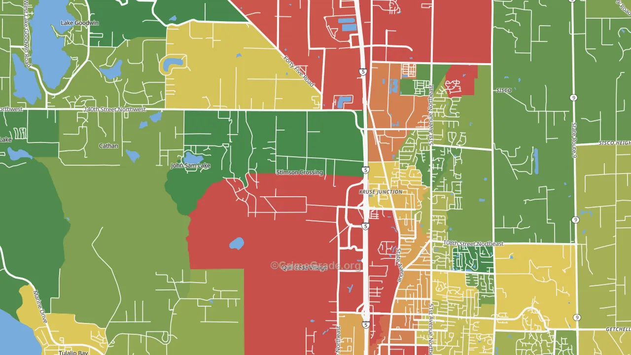 98271, WA Map of Theft Rates