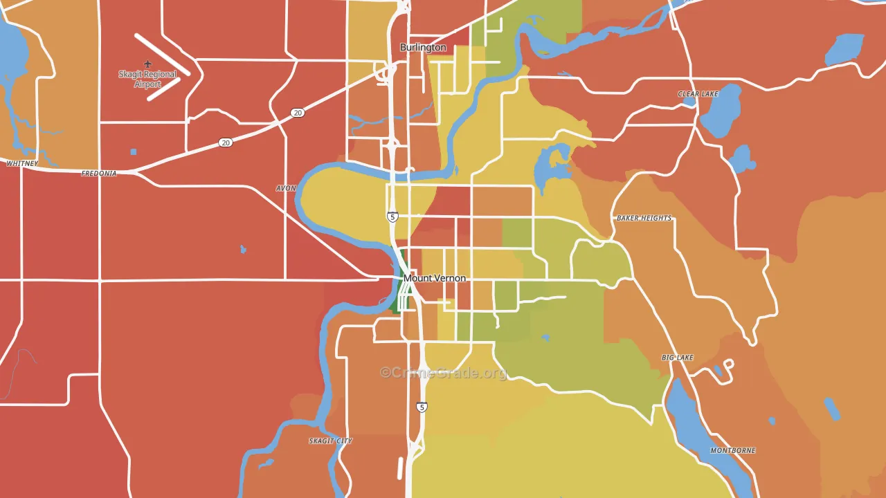 98273, WA Map of Theft Rates
