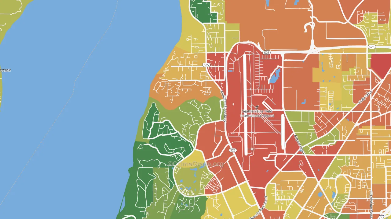 98275, WA Map of Theft Rates
