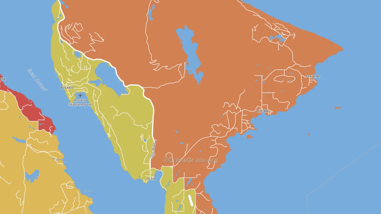 98279, WA Map of Theft Rates