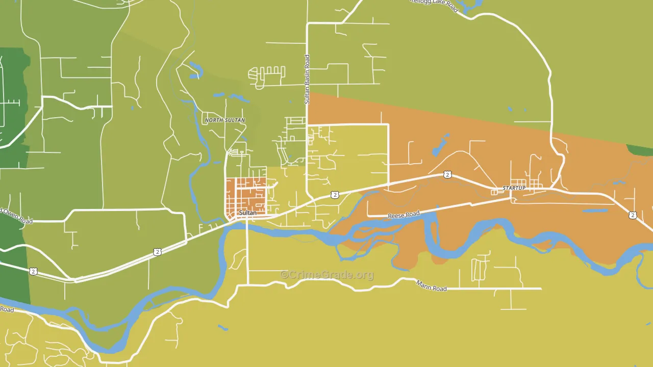 98294, WA Map of Theft Rates