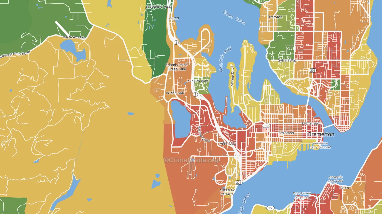 98312, WA Map of Theft Rates