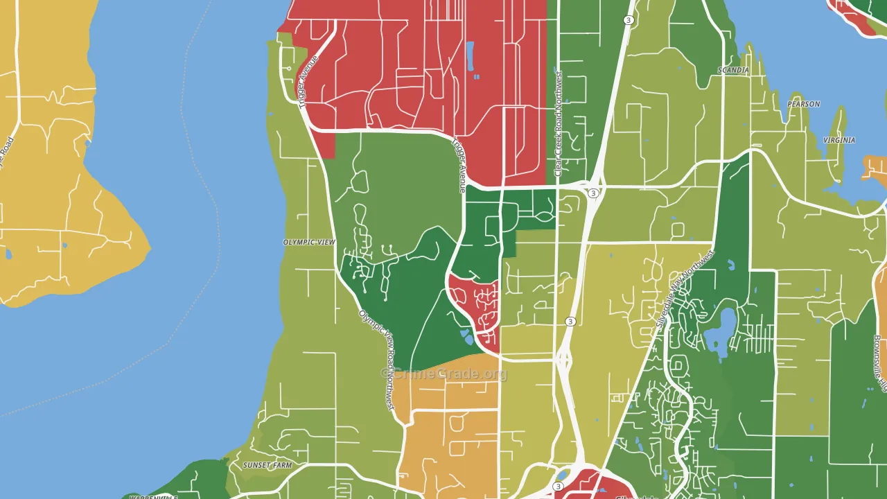 98315, WA Map of Theft Rates