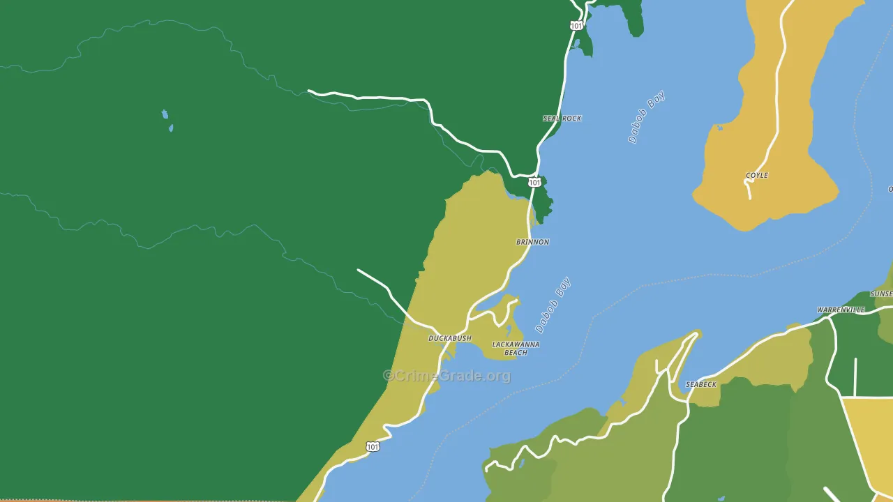 98320, WA Map of Theft Rates