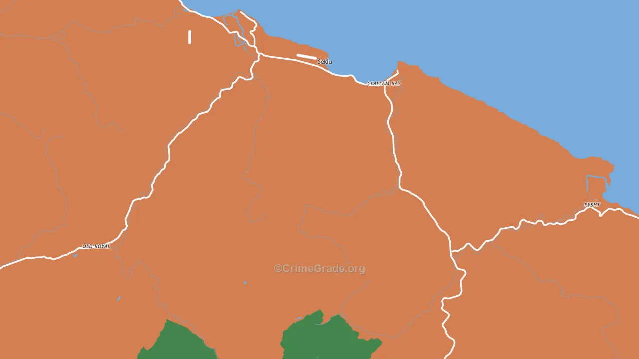 98326, WA Map of Theft Rates