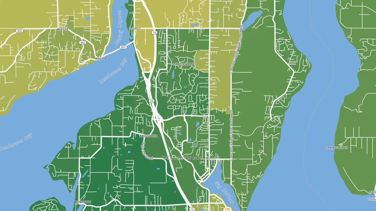 98332, WA Map of Theft Rates