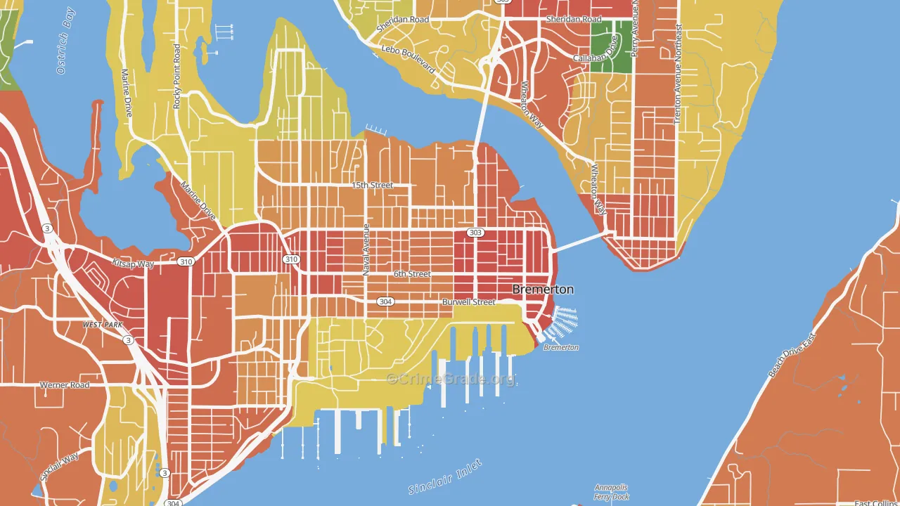 98337, WA Map of Theft Rates