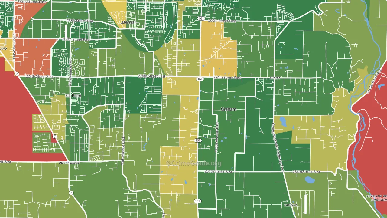 98338, WA Map of Theft Rates