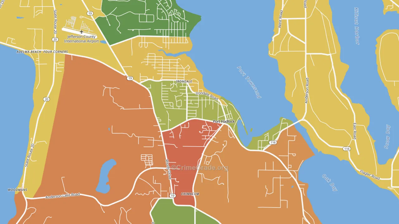 98339, WA Map of Theft Rates
