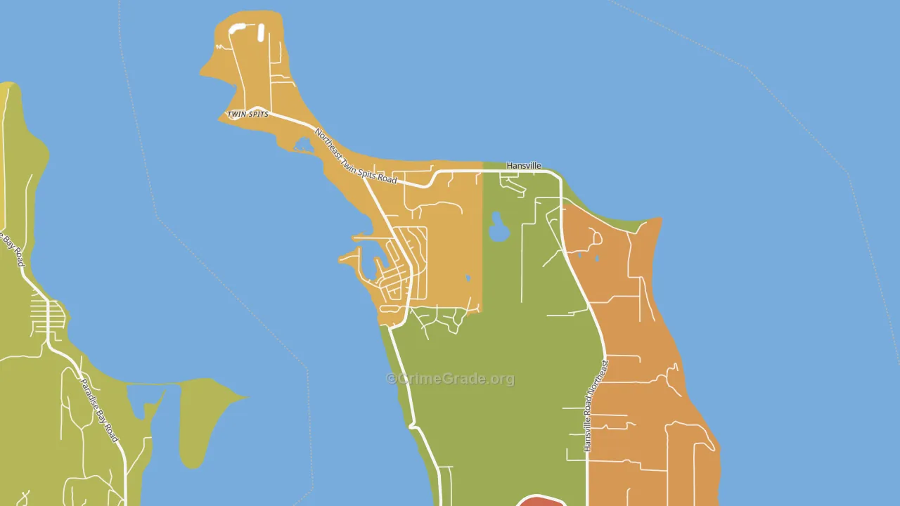 98340, WA Map of Theft Rates