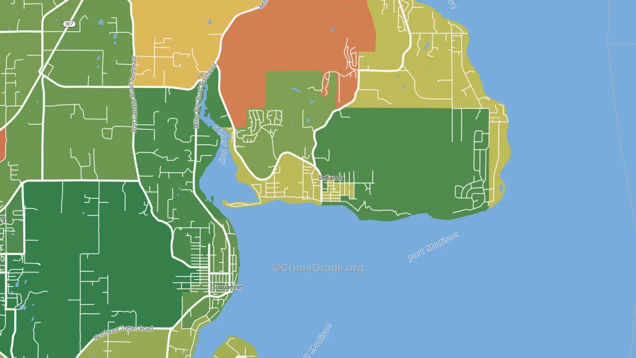98342, WA Map of Theft Rates