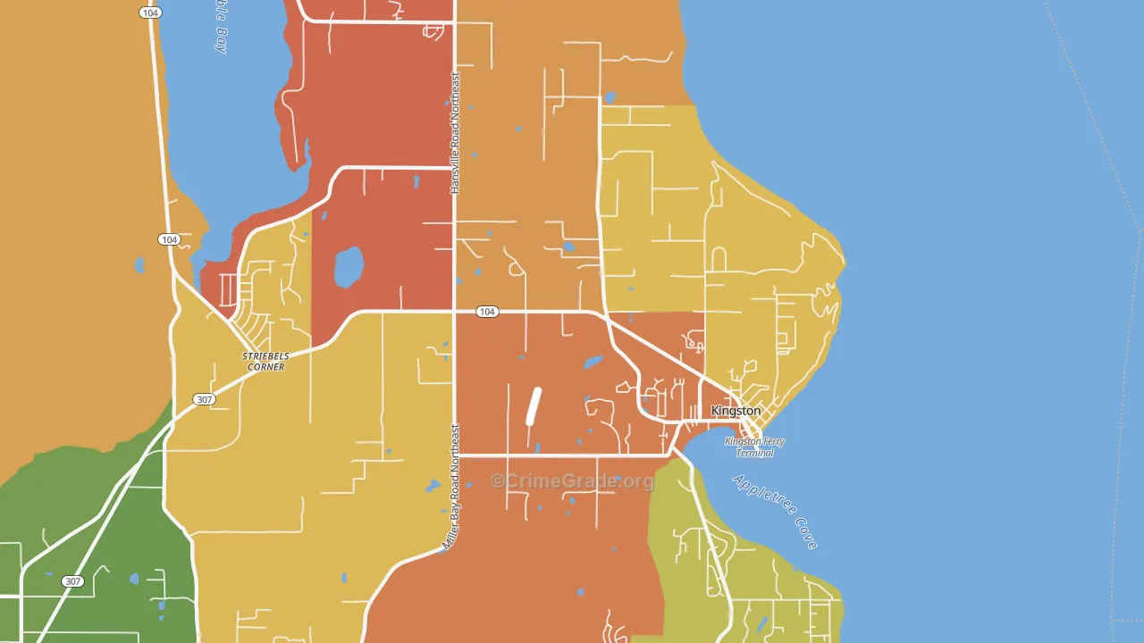 98346, WA Map of Theft Rates