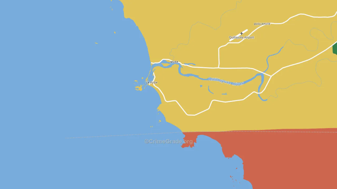 98350, WA Map of Theft Rates
