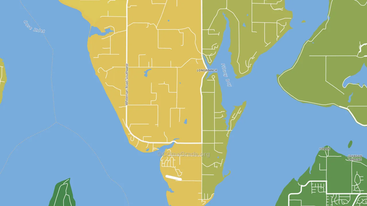 98351, WA Map of Theft Rates
