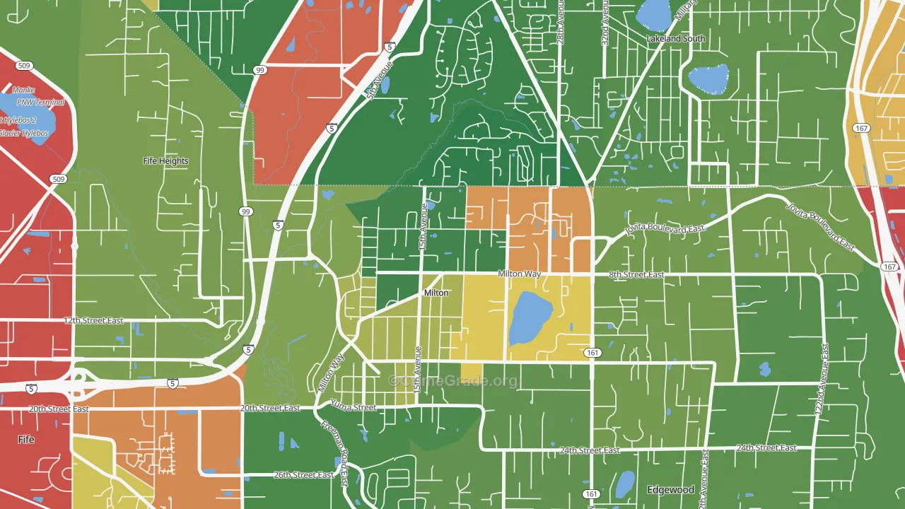 98354, WA Map of Theft Rates