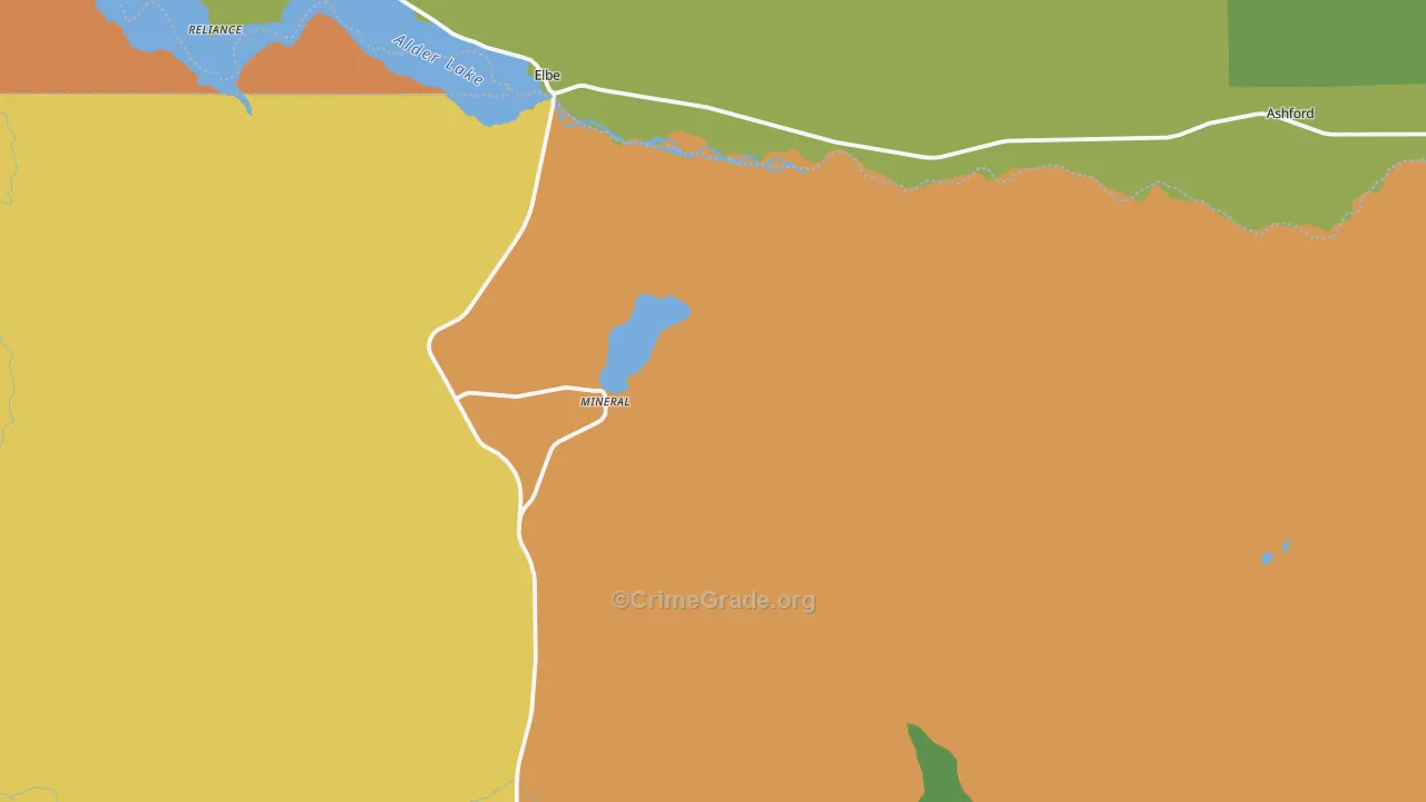 98355, WA Map of Theft Rates