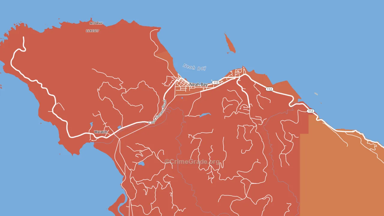 98357, WA Map of Theft Rates