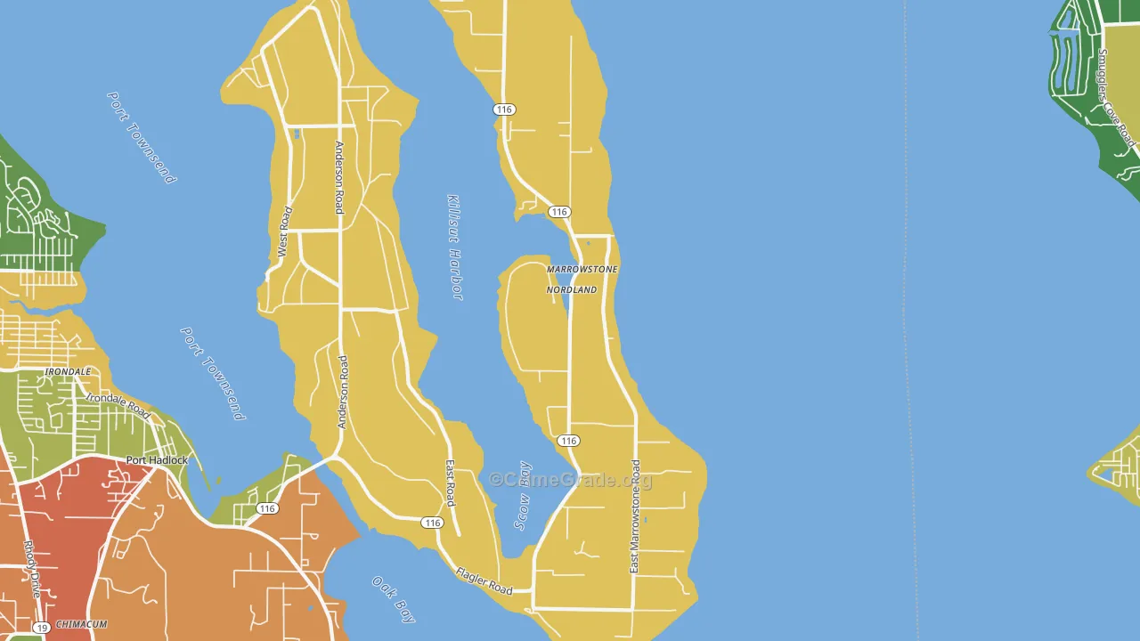 98358, WA Map of Theft Rates