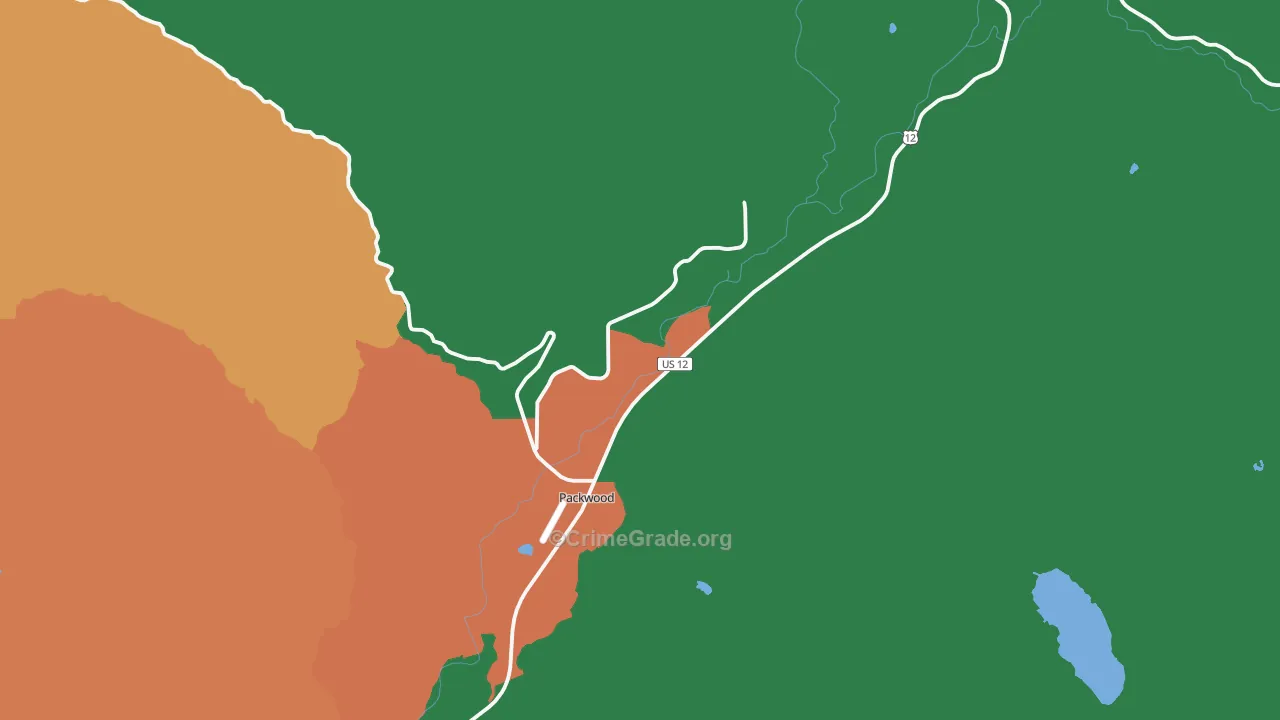 98361, WA Map of Theft Rates