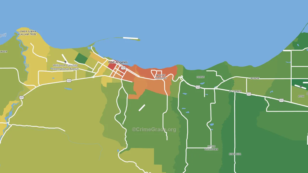 98362, WA Map of Theft Rates