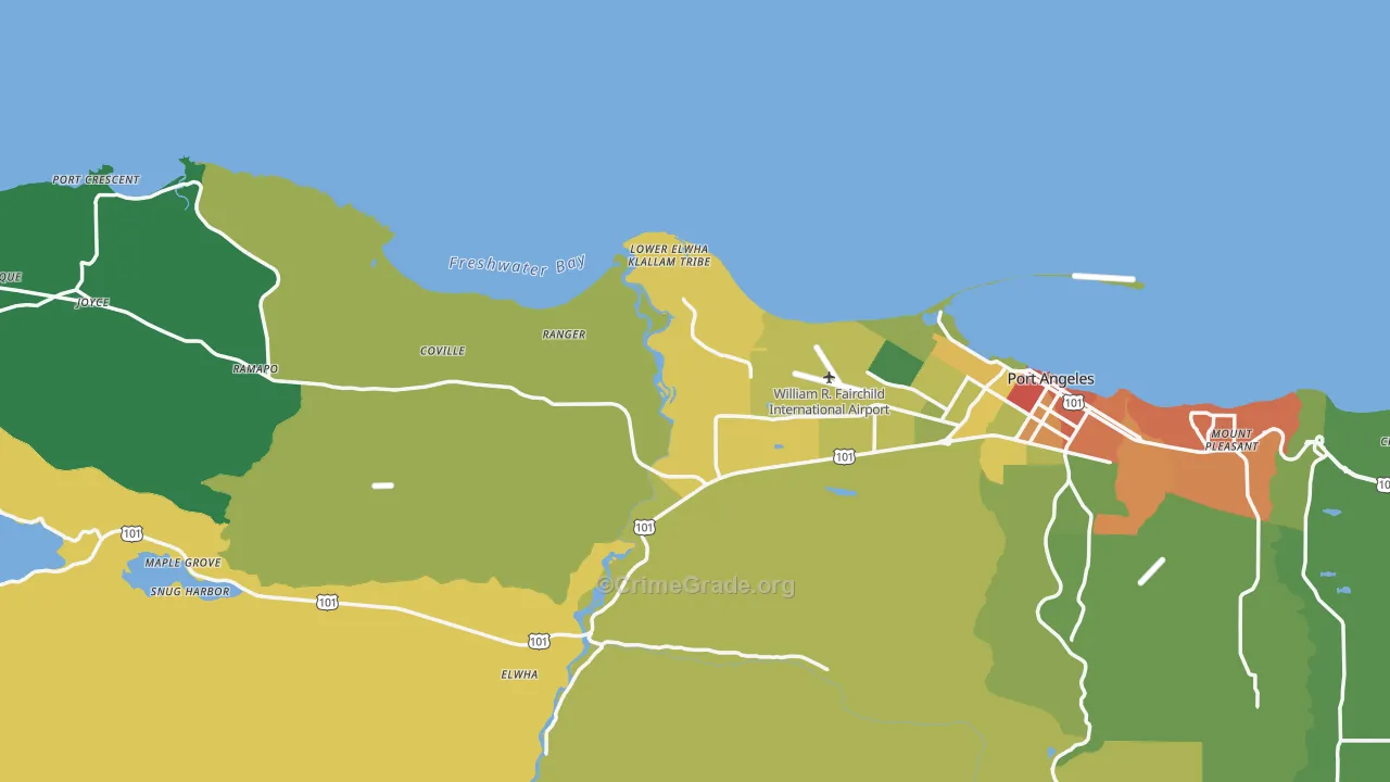 98363, WA Map of Theft Rates