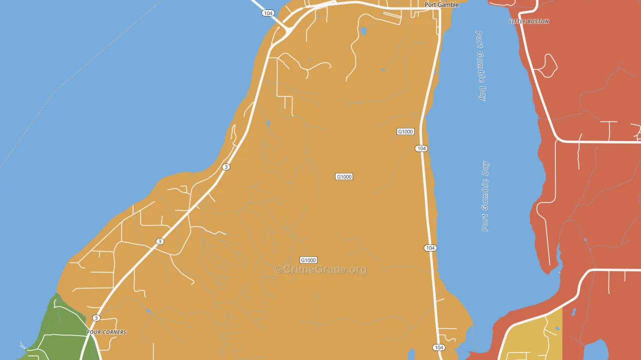 98364, WA Map of Theft Rates