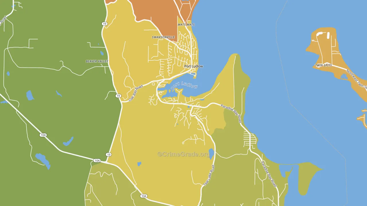 98365, WA Map of Theft Rates