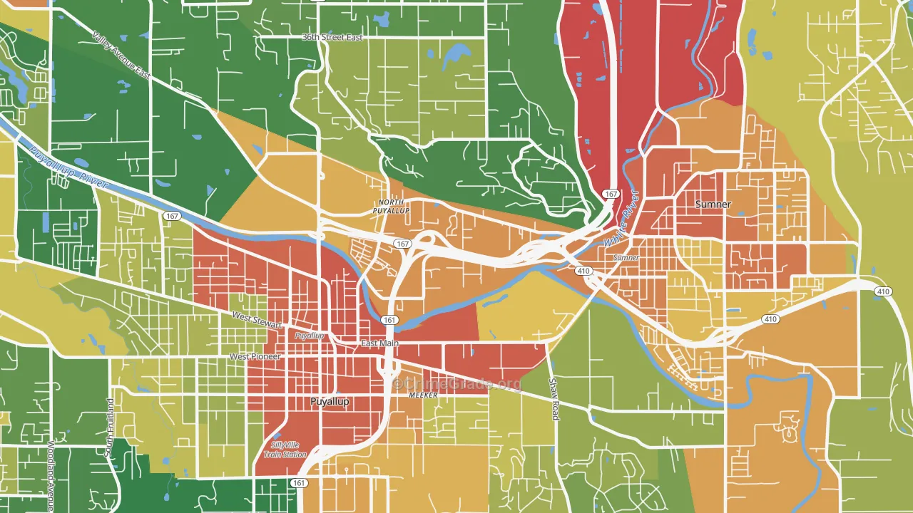98372, WA Map of Theft Rates