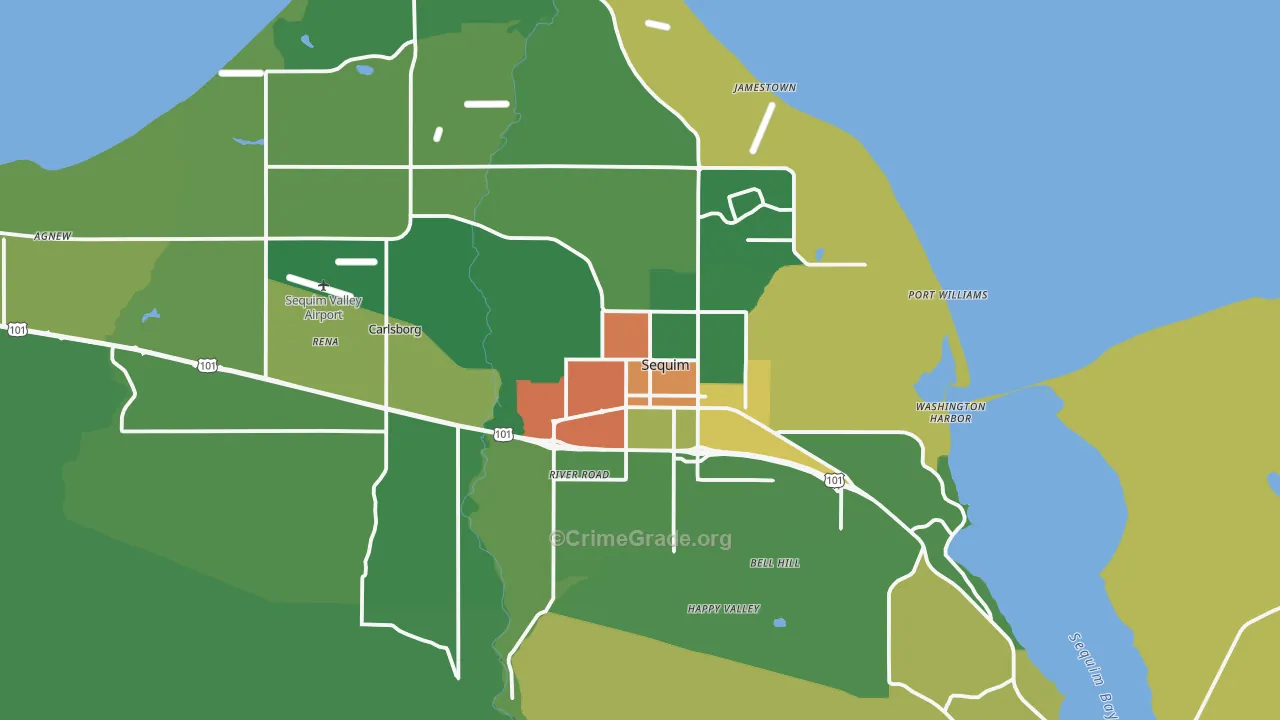 98382, WA Map of Theft Rates