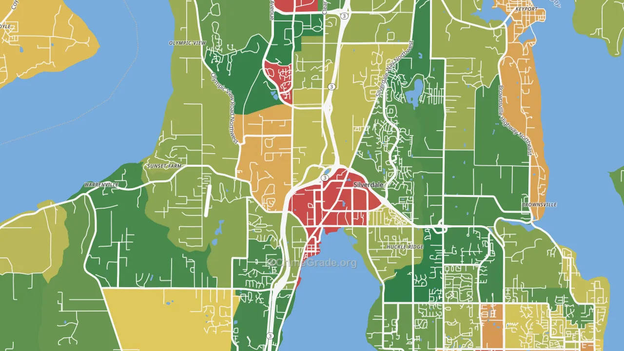 98383, WA Map of Theft Rates