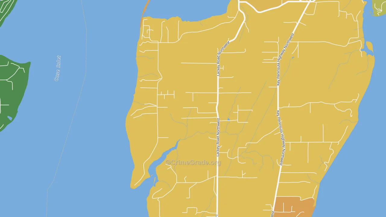 98394, WA Map of Theft Rates