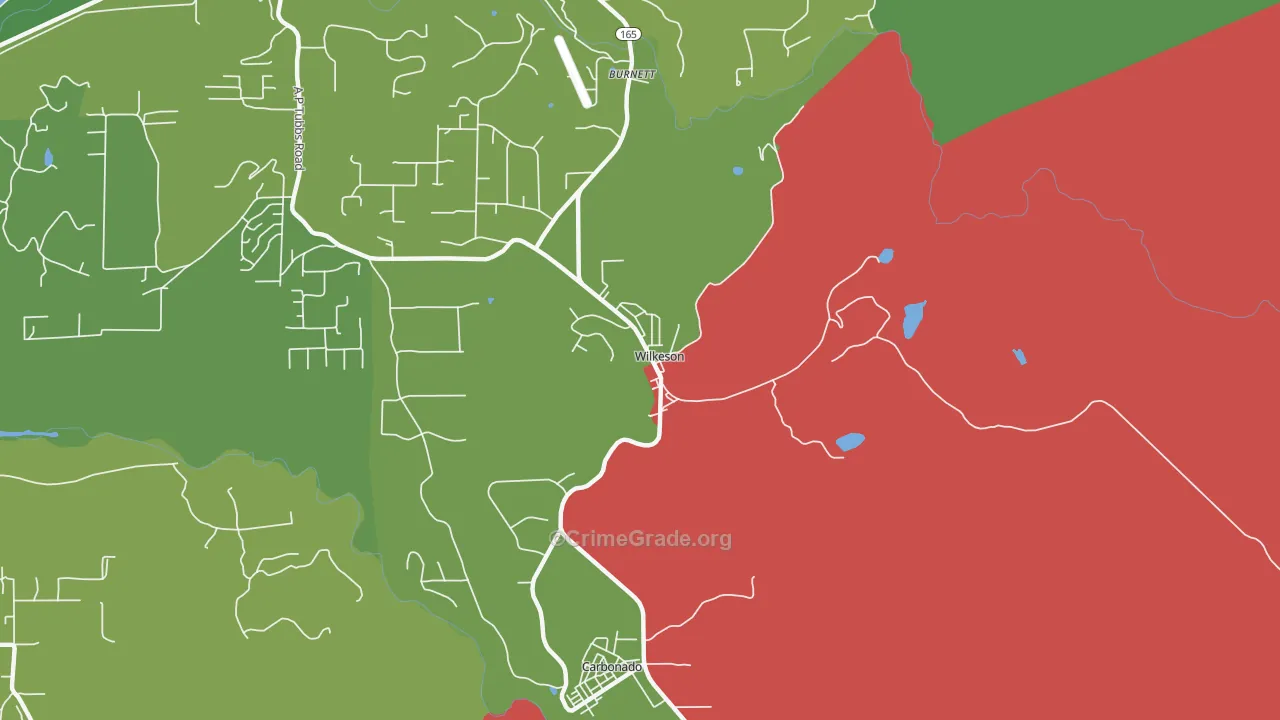 98396, WA Map of Theft Rates