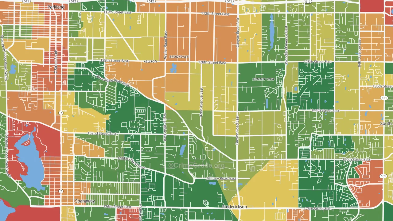 98446, WA Map of Theft Rates