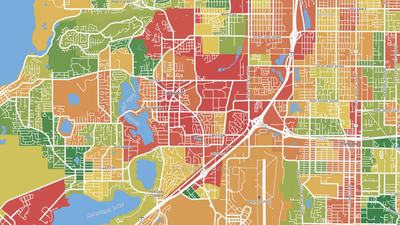 98499, WA Map of Theft Rates