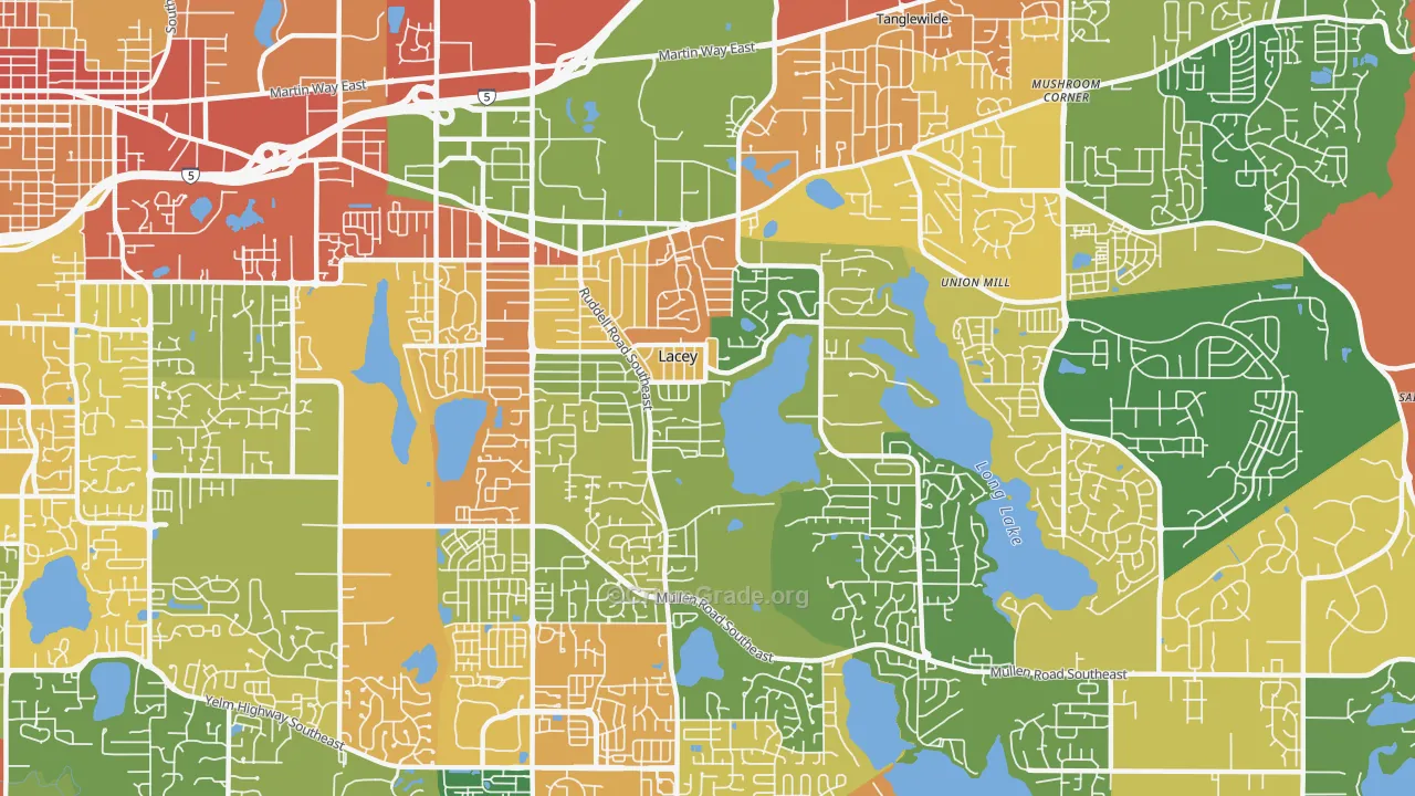 98503, WA Map of Theft Rates