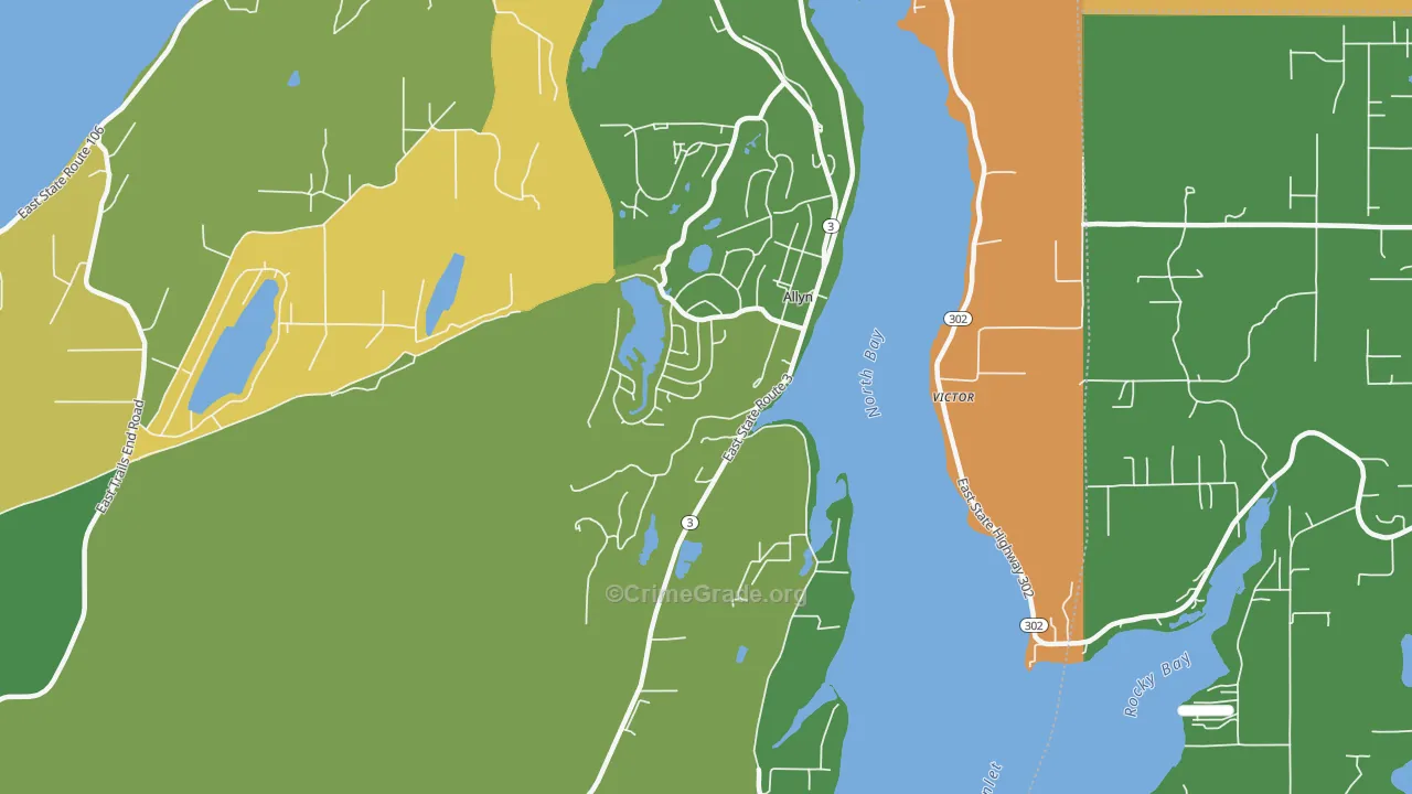 98524, WA Map of Theft Rates