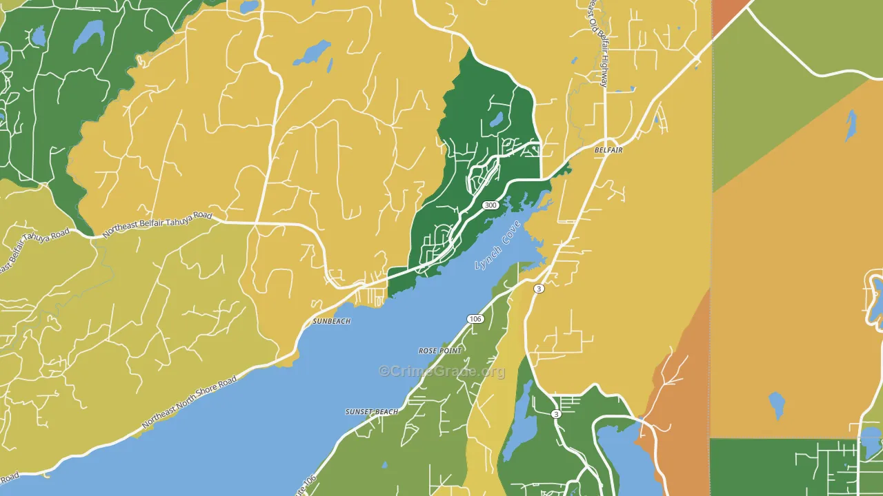 98528, WA Map of Theft Rates