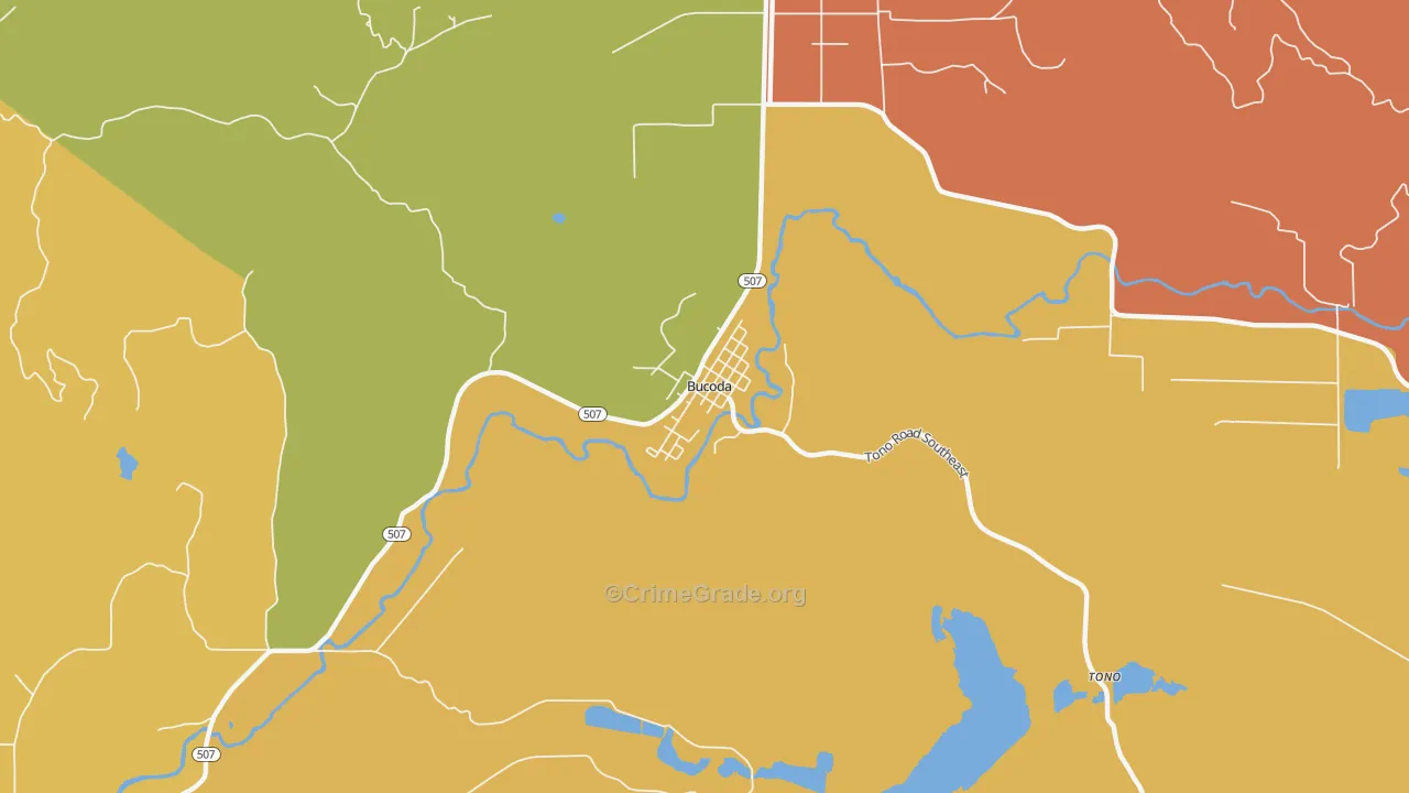 98530, WA Map of Theft Rates