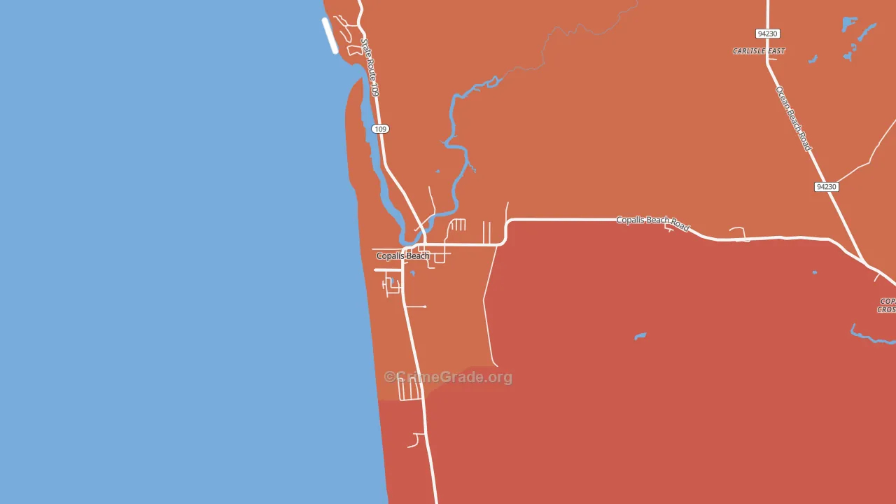 98535, WA Map of Theft Rates