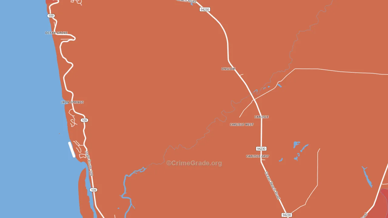 98536, WA Map of Theft Rates