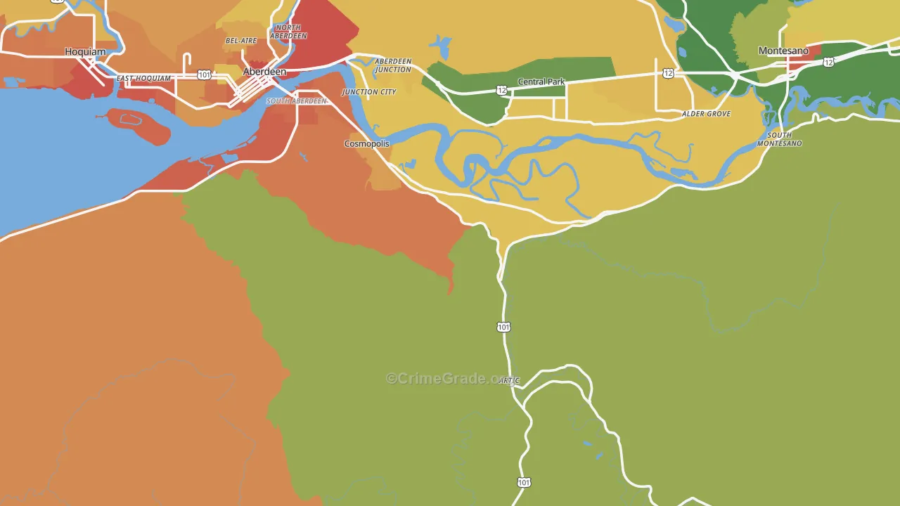 98537, WA Map of Theft Rates