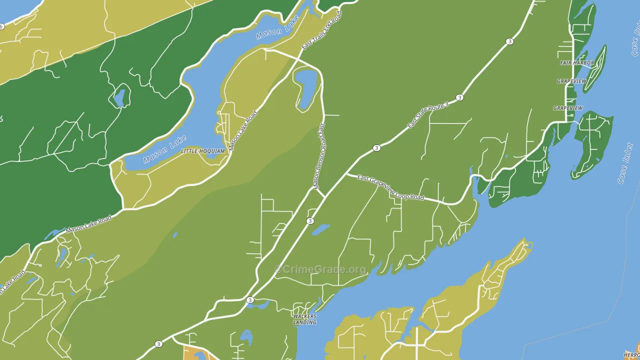 98546, WA Map of Theft Rates