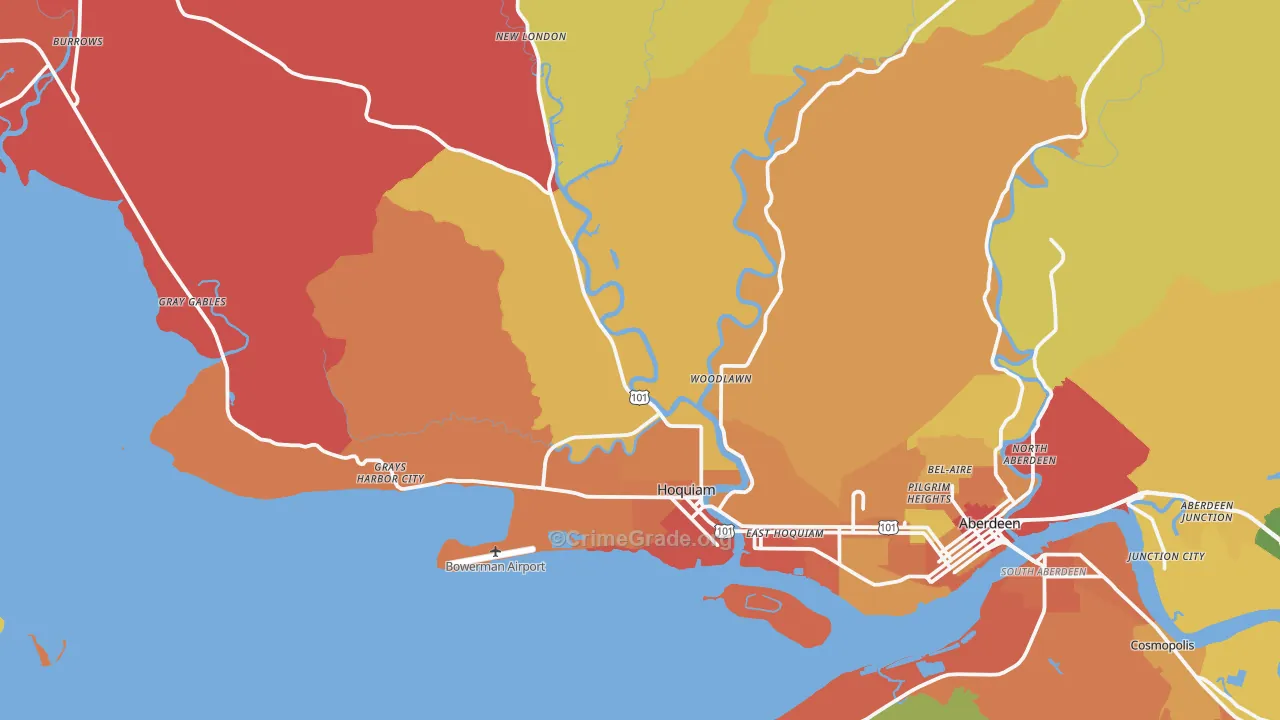 98550, WA Map of Theft Rates