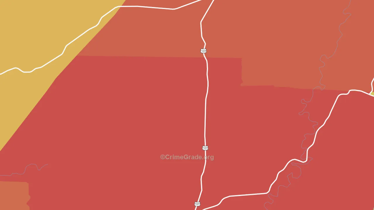 98552, WA Map of Theft Rates