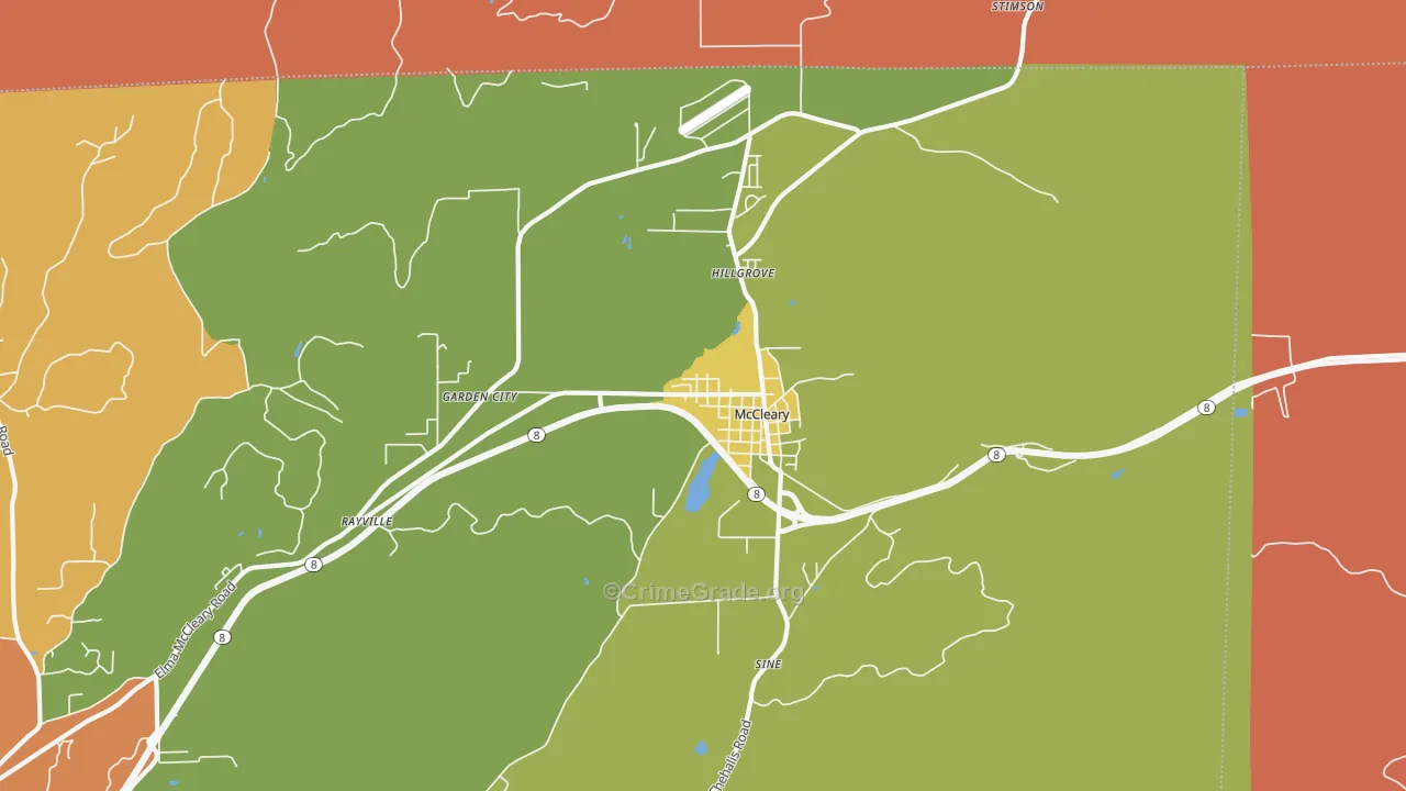 98557, WA Map of Theft Rates